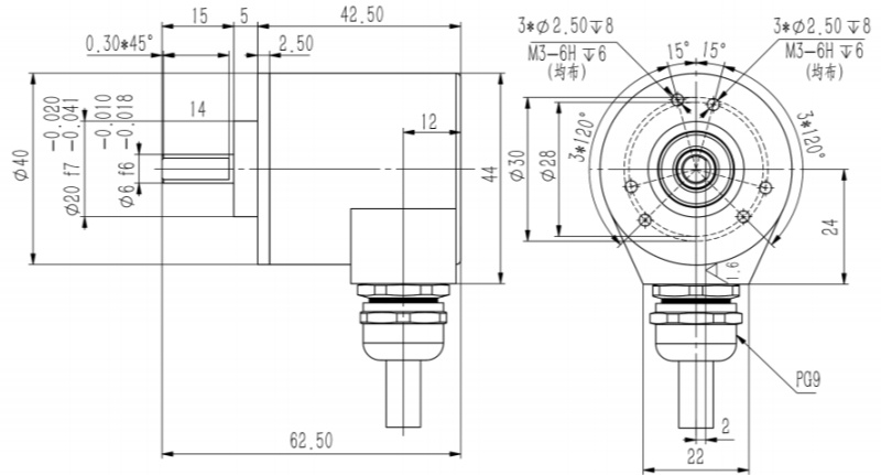 RS485、MODBUS-RTU工业绝对值编码器SAS/M40-西威迪