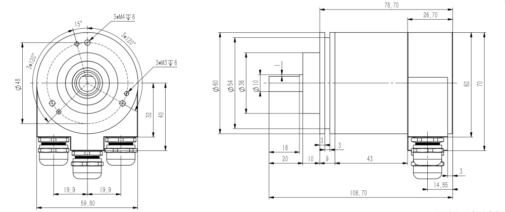 Profibus-DP工业绝对值编码器SAS/M58-西威迪