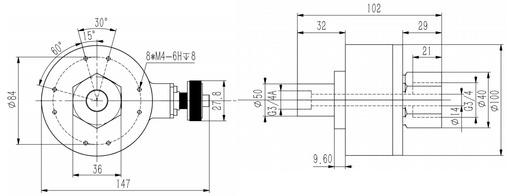 绞车井深编码器SAWD38-西威迪