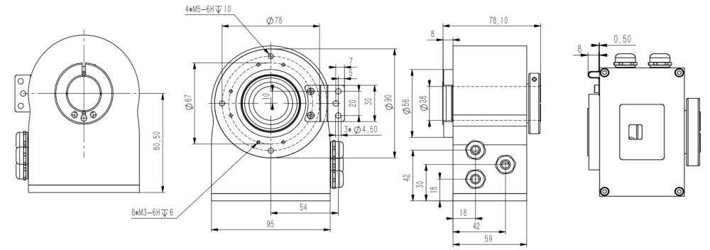 ProfiNet I/O сквозное отверстие Абсолютный промышленный энкодер SAS/M90-Siwedi