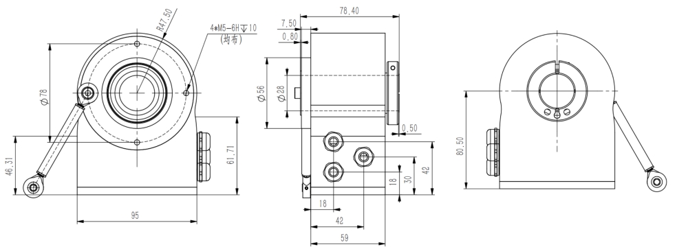 ProfiNet I/O сквозное отверстие Абсолютный промышленный энкодер SAS/M90-Siwedi